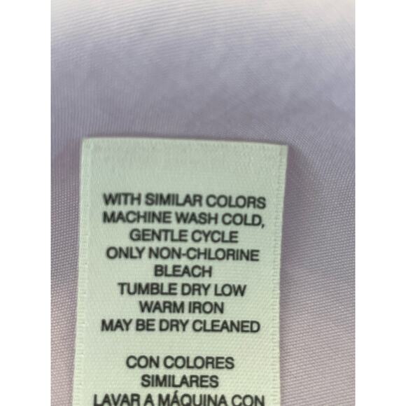 CHICO's Lavender button up roll tab sleeves Chico's 1, med/8 - Picture 6 of 12